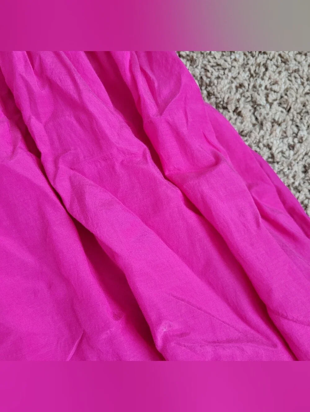 Abercrombie & Fitch Dress Pink Midi Maxi Tie Back Puff Sleeve Square Neck XS